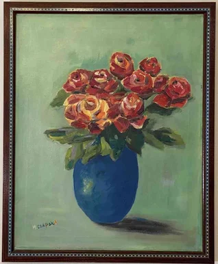 dazu-obraz-olejny-niebieski-wazon-w-drewnianej-ozdobnej-ramie-228zl-64c200