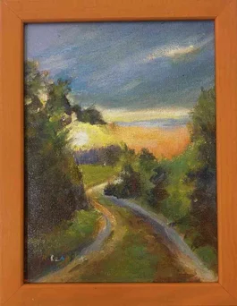 dazu-obraz-olejny-letni-wieczor-w-drewnianej-ramie126zl-f541d2
